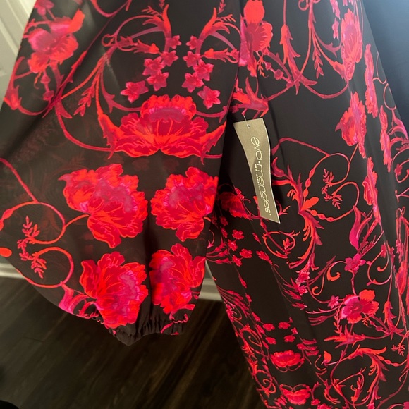 NWT Eva Mendes red and black dress - Picture 3 of 5